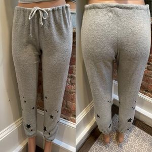 CHASER | gray joggers with star detail | M